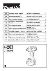 Makita DTW301Z Manual De Instrucciones