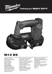 Milwaukee HEAVY DUTY M12 BS Manual Original