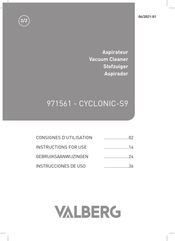 VALBERG CYCLONIC-S9 Instrucciones De Uso