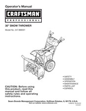 Craftsman professional 247.888301 Manual Del Usuario