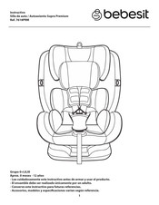 bebesit Supra Premium 7618PRM Manual De Instrucciones