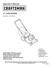 Craftsman 247.37030 Manual Del Usuario