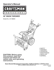 Craftsman professional 247.888301 Manual Del Usuario