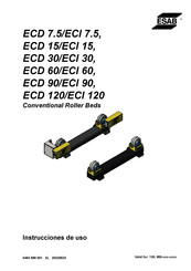 ESAB ECD 15/ECI 15 Instrucciones De Uso