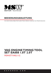 MSW Motor Technics MSW-ETT-VAG-112 Manual De Instrucciones