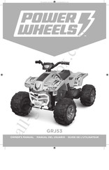 Power Wheels GRJ53 Manual Del Usuario