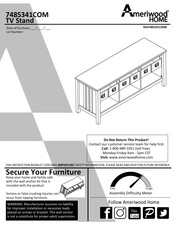 Ameriwood HOME 7485341COM Manual De Instrucciones