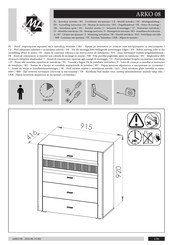 ML MEBLE ARKO 08 Instrucciones De Montaje