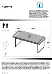 Forte HUDT403 Instrucciones De Montaje