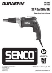 Senco DURASPIN SG4100 Instrucciones De Operación