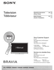 Sony BRAVIA KDL-70W830B Manual Del Usuario