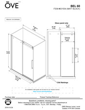 OVE BEL 60 Instrucciones De Montaje