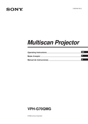 Sony VPH-G70QMG Manual De Instrucciones