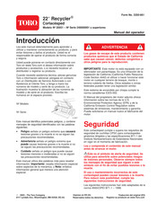 Toro Recycler 20051 Manual Del Operador