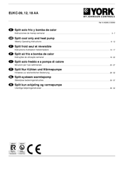 Johnson Controls YORK EUKC-18 AA Instrucciones De Manejo