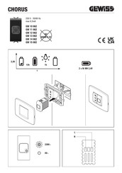 Gewiss CHORUS GW 10 662 Manual De Instrucciones