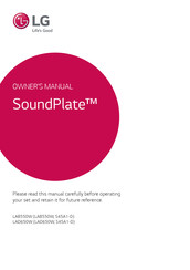 LG SoundPlate LAD650W Manual Del Usuario