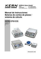 KERN CCS Manual De Instrucciones