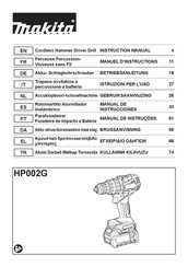 Makita HP002G Manual De Instrucciones