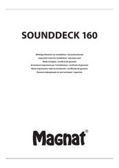 Magnat SOUNDDECK 160 Manual De Instrucciones