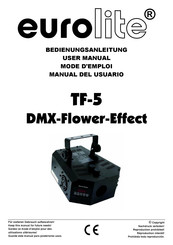 EuroLite TF-5 DMX-Flower-Effect Manual Del Usuario