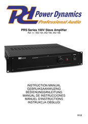 Power Dynamics PRS120 Manual De Instrucciones