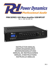 Power Dynamics PRM120 Manual De Instrucciones