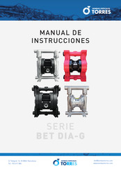 Bombas Especiales Torres BET DIA-G Serie Manual De Instrucciones