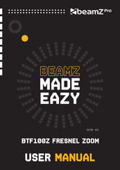 Beamz Pro BTF100Z Fresnel Zoom Manual Del Usuario