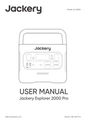 Jackery Explorer 2000 Pro Manual Del Usuario