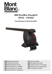 Mont Blanc MB RoofBar ReadyFit RF32 Instrucciones De Montaje