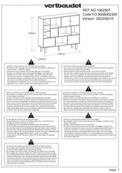 VERTBAUDET 1062907 Manual De Instrucciones