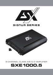 ESX SIGNUM SXE1000.5 Manual De Uso