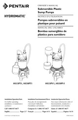 Pentair HYDROMATIC HS50PV1 Manual Del Usuario