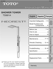 Toto NEOREST TS991A Instrucciones De Montaje