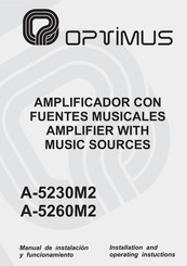 Opvimus A-5260M2 Manual De Instalación Y Funcionamiento