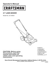 Craftsman 247.385290 Manual Del Operador