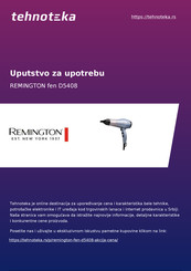 Remington Mineral Glow Hairdryer D5408 Manual De Instrucciones