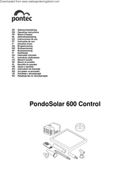 Pontec PondoSolar 600 Control Instrucciones De Uso