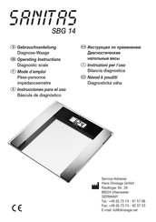 Sanitas SBG 14 Instrucciones Para El Uso