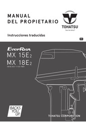 TOHATSU EverRun MX 18E2 Manual Del Propietário