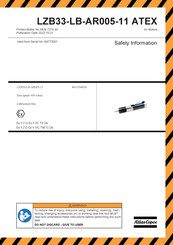 Atlas Copco LZB33-LB-AR005-11 ATEX Manual De Instrucciones