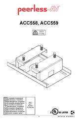 peerless-AV ACC558 Instrucciones De Montaje