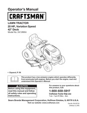 Craftsman 13AL78SS099 Manual Del Operador