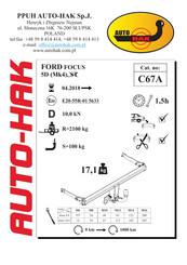 AUTO-HAK C67A Instrucciones De Montaje