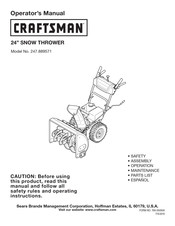 Craftsman 247.889572 Manual Del Operador