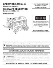 OWT Industries BM903655RB Manual Del Operador