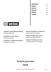 Vetus GWDS Manual De Instalación Y Usuario