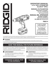 RIDGID R86014 Manual Del Operador