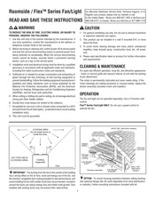 Broan FLEX AR110LKVV Instrucciones